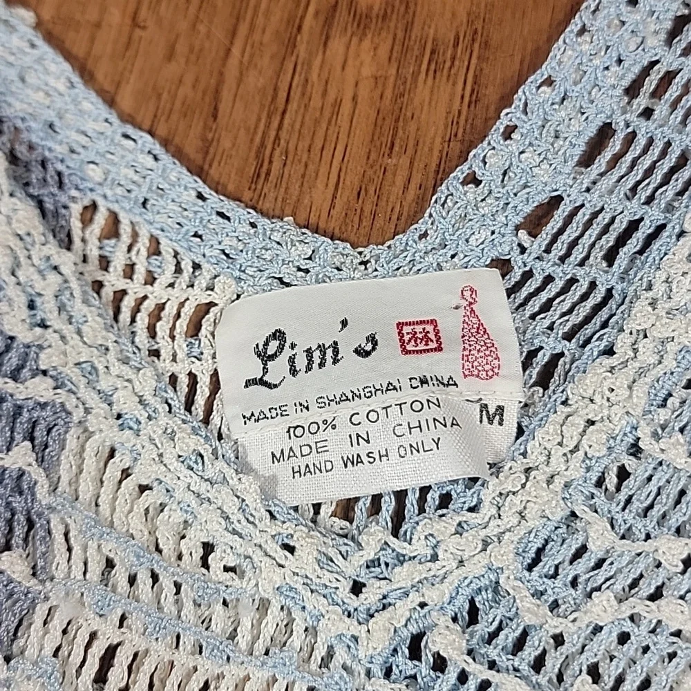 Cotton Crochet Mesh Top - Picture 7 of 11